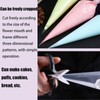 3PCS Cream Icing Piping Nozzle Tip,with 50 Disposable Pastry Bags