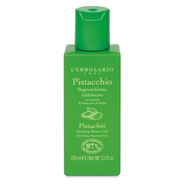 L'Erbolario Pistachio Trio Gift Box - In Original Packaging - 1 Bubble Bath 100ml + 1 Velvet Body Cream 100ml + 1 Solid Shampoo 60g