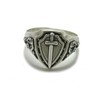 Sterling silver men's ring solid hallmarked 925 Sword R001787