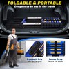 Telescoping Ladder,8.5 FT Aluminum Lightweight Extension Ladder with Wide Pedal,