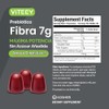 Viteey - Gomitas prebióticas de fibra para adultos, 7 g