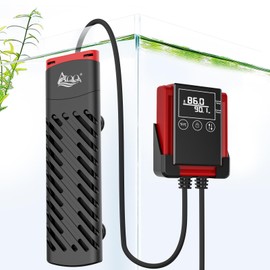 AQQA Aquarium Heater 100W for 8-20 Gal Fish Tank Heater PTC Betta Fish Heater Submersible Turtle Tank Heater with External Digital Controller (100W for 8-20Gal)
