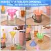 6 Pcs Plastic Funnel Set - Mini/Small/Large Funnels Set for