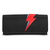 Yoshi Lightning Bolt Leather Glasses Case, Sunglasses Case, Flap Over,