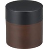 Canoe 74046 Lacquer Black Tea Caddy Diameter 3.4 x 3.5