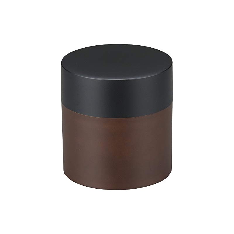 Canoe 74046 Lacquer Black Tea Caddy Diameter 3.4 x 3.5