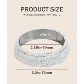 bylikeho Car Exhaust Manifold Gasket,Car Accessories 3inch Donut Gasket,Automotive Exhaust Flange Gasket Seal Ring to Prevent Leaking Between Exhaust Manifold and Exhaust Pipe(3")