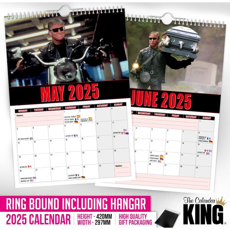 The Calendar King // The Trumpinator - 2025 Wall Calendar