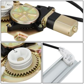 DNA MOTORING Rear Right Passenger Side Power Window Regulator w/Motor Assembly Compatible with 1994-1997 Passport/Rodeo,8971658792, 8970817110, 741-843,OEM-WR-0185