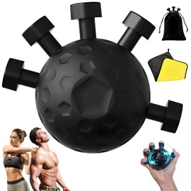 Fosoloni Finger Grip Strengthener, 2025 Hand Trainer, Finger Trainer, 25-45 kg Grip Strength Trainer for Muscle Building, Grip Strength Trainer for Musicians, Athletes, Boxers, Weak Knitted Scarf