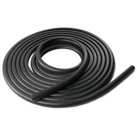 BELKEBIR RV Slide Out Seal, D-Seal Wiper Weather Stripping 1 * 15/16 Inch * 35' Compatible with RV Camper Trailer Black Rubber Replace 018-312-EKD