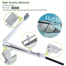 Hcaiip Auto Vent Opener Automatic Greenhouse Window Openers, Solar Powered Auto Hothouse Window Opener Roof Vent Opener Autovent Kit Solar Heat Louvre Thread Opener