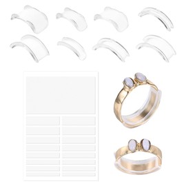 Ring reducer invisible women's and men's ring size adjuster suitable for all rings, ring sizer, ring sizes for loose rings, invisible ring size adjuster, Plastic, No Gemstone