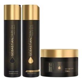Kit Shampoo Acondicionador Y Mascarilla Sebastian Dark Oil