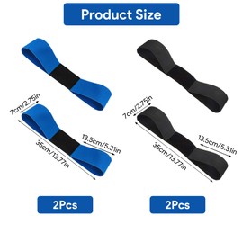 shirylzee 4 Pcs Golf Connection Band, Golf Training Aids for Posture Correction and Strength Training, Golf Swing Trainers, For Beginners Experienced Golfers (Black&Blue