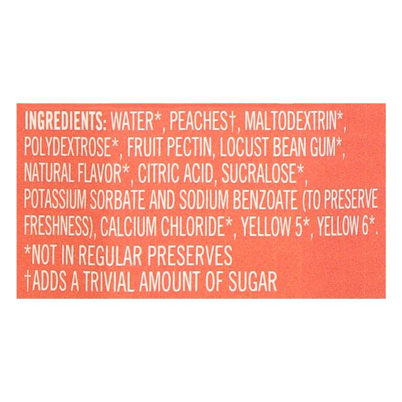 Polaner Sugar Free with Fiber, Peach Jam, 13 Ounce