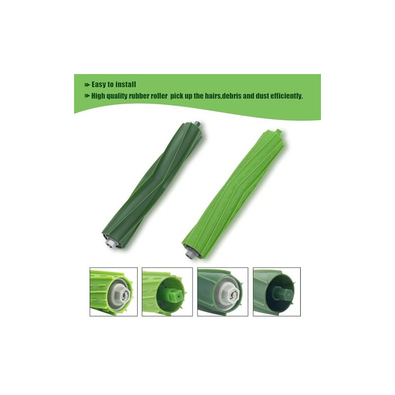 LOVECO Replacement Rubber Brush Compatible with iRobot Roomba E Series