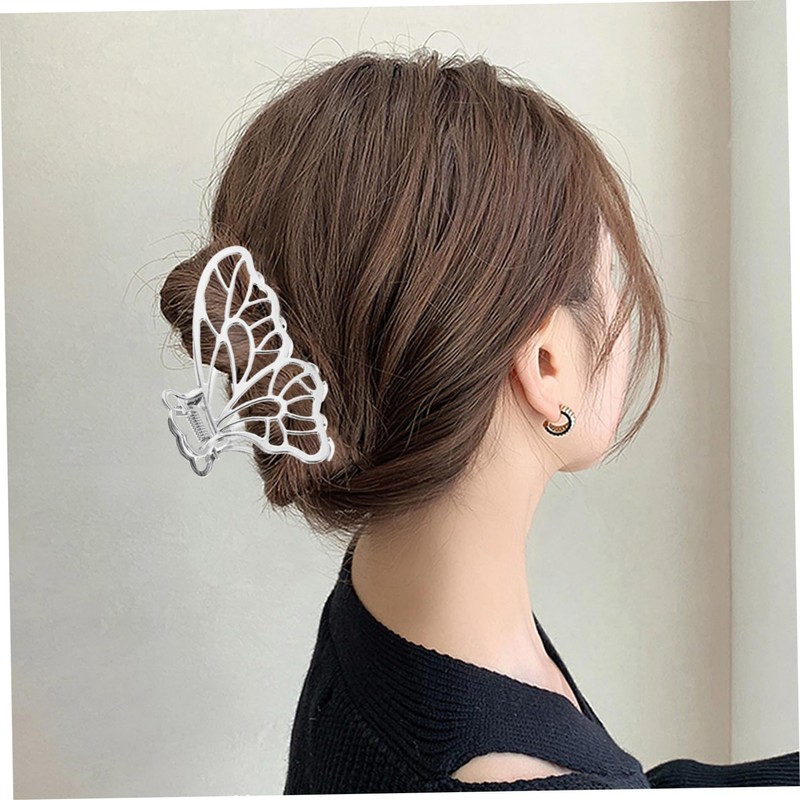 VICASKY 5pcs Luxury Butterfly Hair Clips Sturdy Claw Clips for