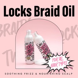 immetee Braid Oil, Braid Spray Frizzy Control Nourish Achy Scalp & Adds Shine to Braids, Locks, Twists, Cornrows 200ml.