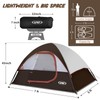 Camping Tent 2 Person, Waterproof Windproof Tent with Rainfly Easy