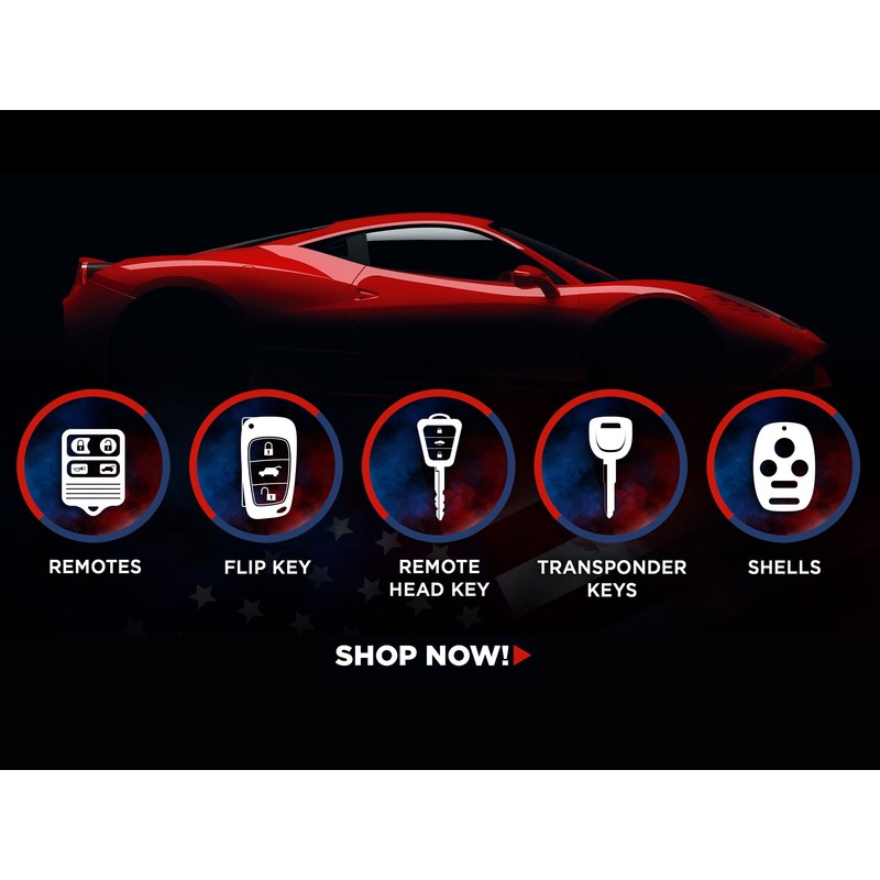 Keyless Entry Remote Fob + Ignition Key