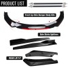 Unbranded For 2006-2014 Dodge Charger Front Bumper Lip Chin Splitter
