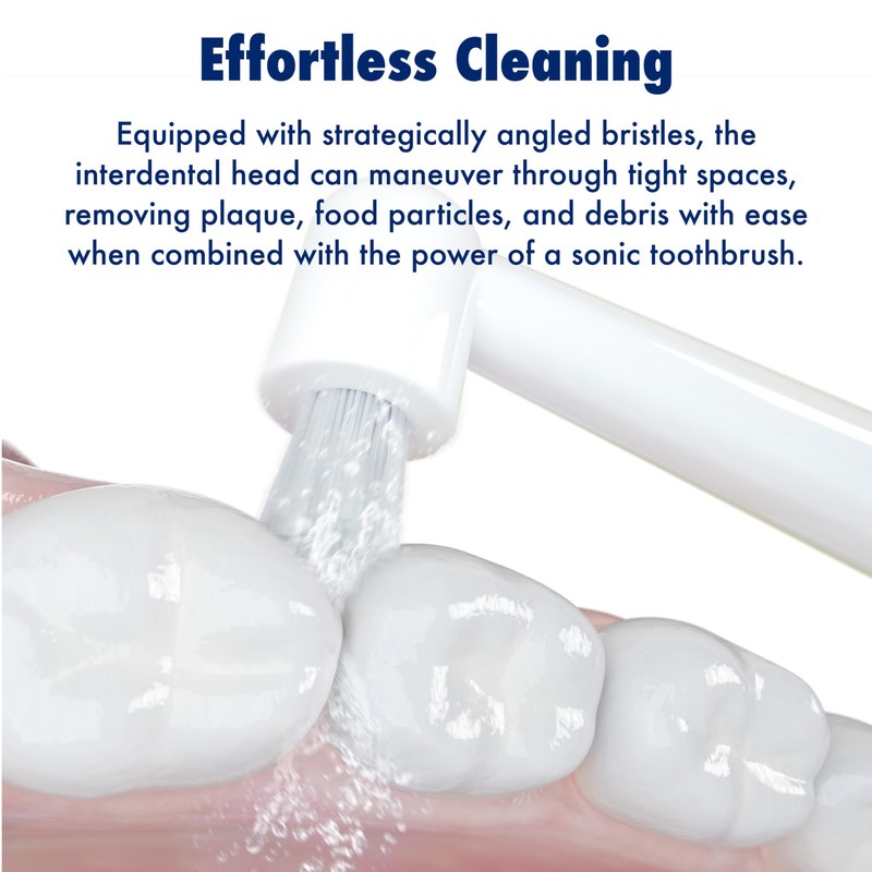 SnapWhite Interdental Replacement Toothbrush Head, Tooth Brush Heads for Cleaning