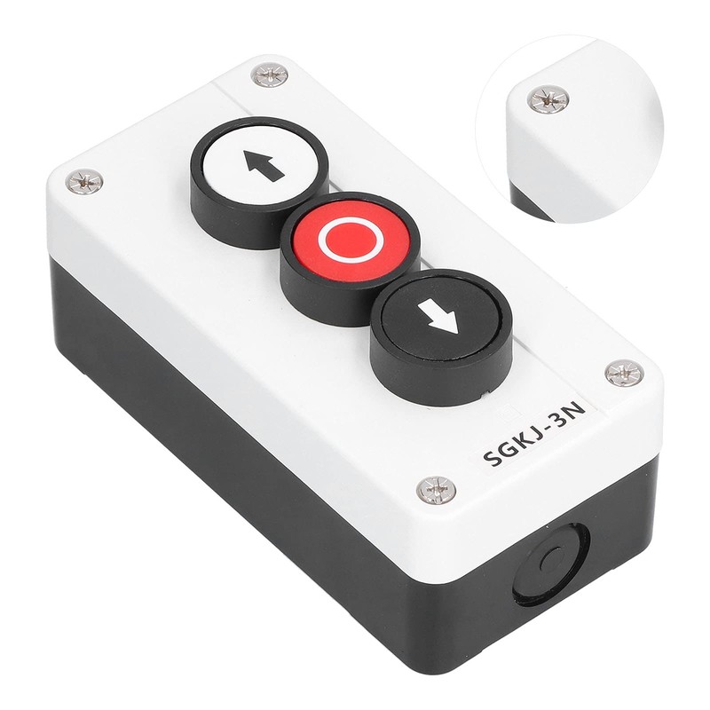 Tissting Momentary Push Button Switch Station Box, Self Resetting Button
