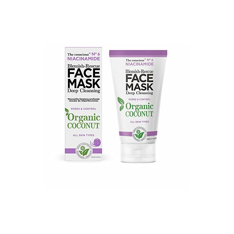 NIACINAMIDE blemish-rescue face mask organic coconut 50 ml