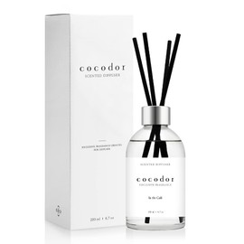 COCODOR White Label Reed Diffuser/in The Cafe/6.7oz(200ml)/Home Decor & Office Decor, Fragrance and Gifts, Aromatherapy