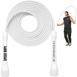 Swissskip - Cuerda de saltar de velocidad de Dayan Kolev, cuerda de saltar de PVC de 5 mm, ideal para principiantes y atletas avanzados, diseñada para fitness, cardio, boxeo y crossfit, longitud
