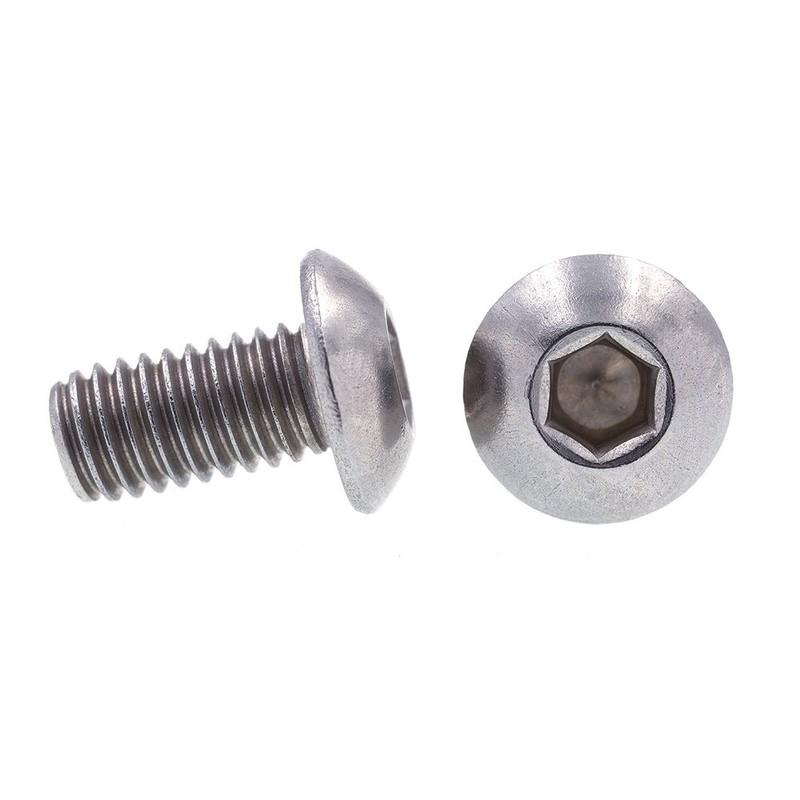 Prime-Line 9169040 Socket Cap Screws, Button Head, Hex (Allen) Drive,