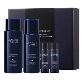 Laneige Good Guy Homme Blue EX Emulsion Skin Men's Cosmetics 2-Piece Set / 라네즈 굿 Guy 옴므 블루 EX 에멀졀 스킨 남성화장품 2종세트