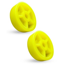 AUGREX 2Pcs 48358 Carriage Stop Roller Bumper Stop Replacement Parts Fit for TranzSporter TP250 and TP400 Shingle hoists, Yellow