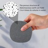 Diatomaceous Earth Coaster ，Set of 6，Unique White Absorbent Coasters for
