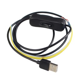 FYSETC 3D Printer Accessories - Upgrade Led Strip Light Cob Compatible with Kobra 3 Pr Plus Max: 5V USB Power Flexible 8mm Width Warm White Lamp Ribbon to Increase Lightness