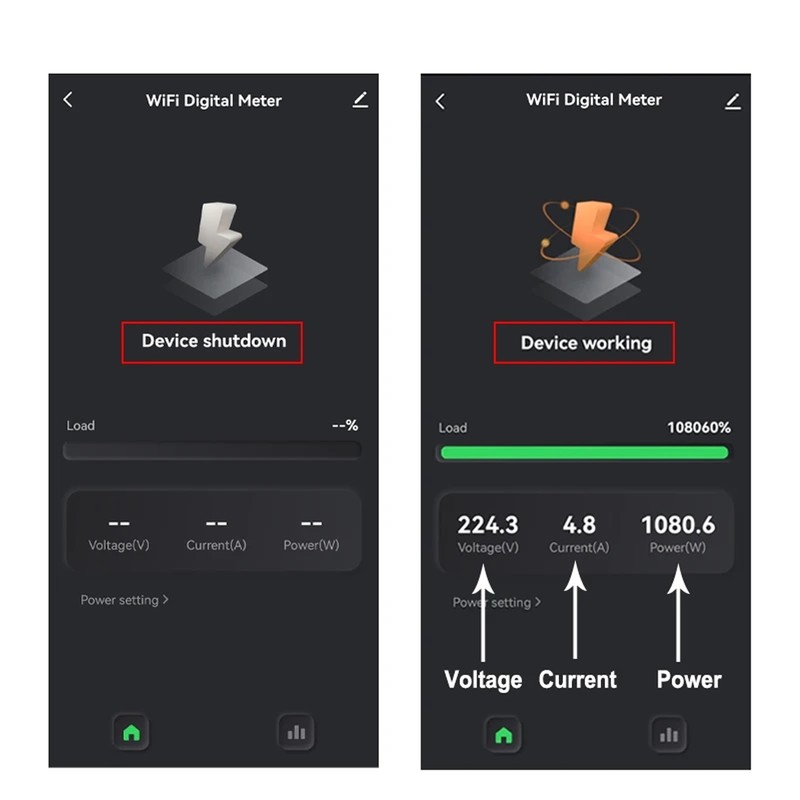 Smart Energy Monitor WiFi Single Phase Smart Energy Meter 0.2‑80A
