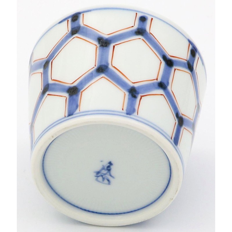 有田焼 渓山 Kilns near 猪口 Dyed 11th Honeycomb 30923