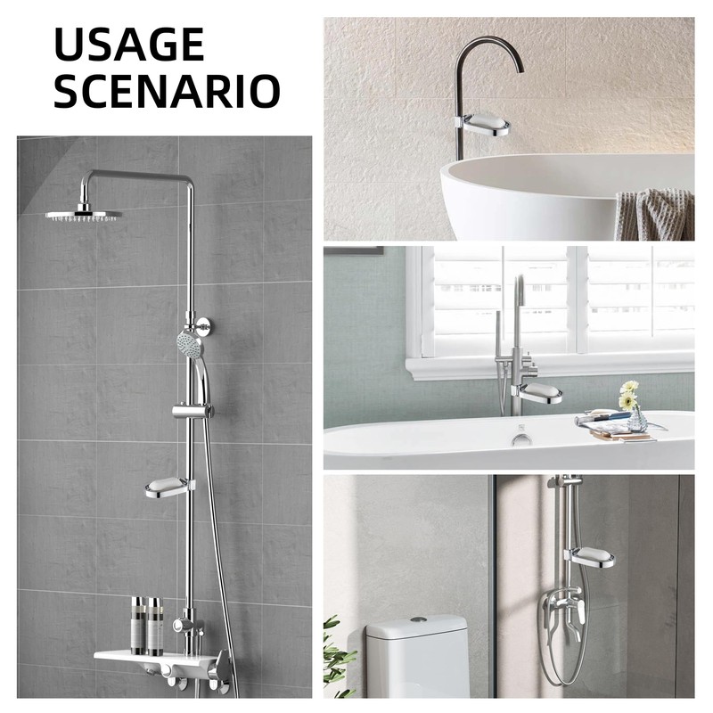 1PCS Shower Soap Holder Adjustable Soap Dish for Shower Clip-on