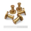 JANDH Wall Coat Hooks, Gold, Pack of 5 Stainless Steel