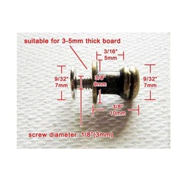 Mgoodoo Pack of 12 Mini Box Jewellery Cabinet Knob Antique Brass Metal Furniture Kitchen Pull Handle Knobs - Antique Brass