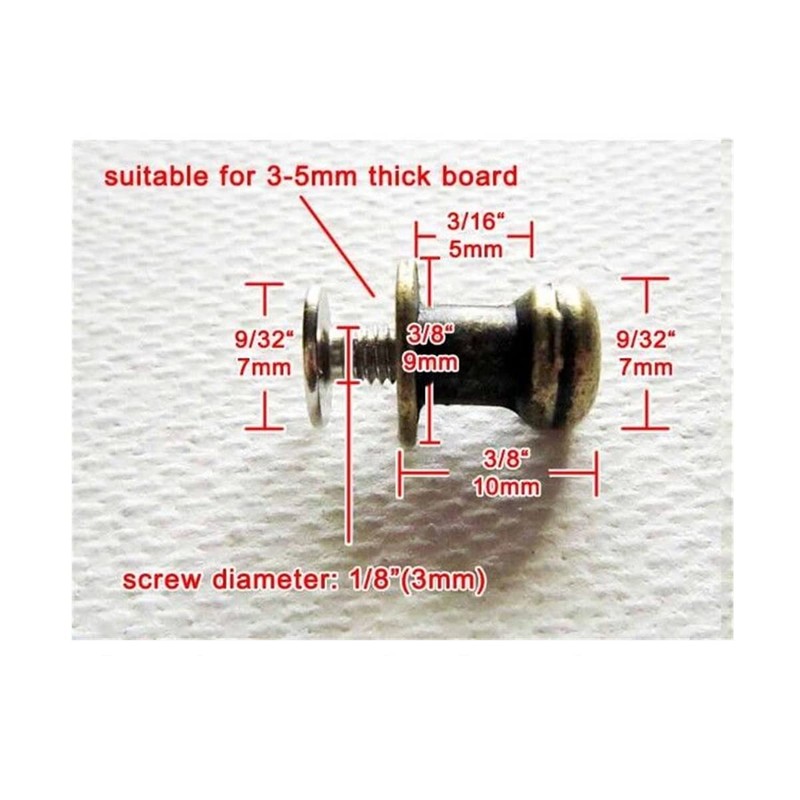 Mgoodoo Pack of 12 Mini Box Jewellery Cabinet Knob Antique