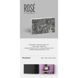 Rose BlackPink - R (1st Single Album) Album + Folded Poster + Extra Photocards Set