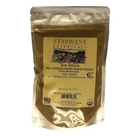 Starwest Botanicals, Organic Red Clover Blossom Powder, 4 Oz (113 G)