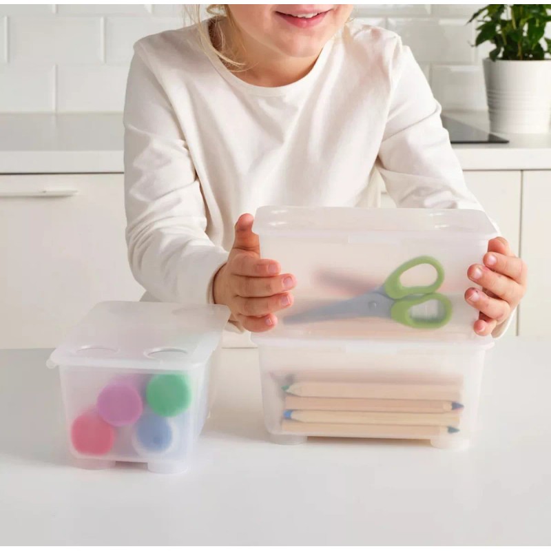 Paäper Art 3 Cajas De Plastico De Colores Para Guardar