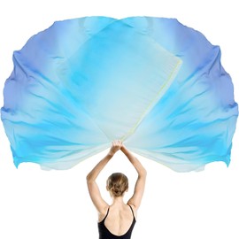 Wuchieal 55" Pack of 2 pcs Worship flags,Color Guard Flag,banderas de danza cristiana,Praise Dance Flags for Worship Dance -6#WHITE-BLUE-NAVY