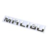 2Pack for Malibu Nameplate Letter Emblem Badge Glossy Compatible with