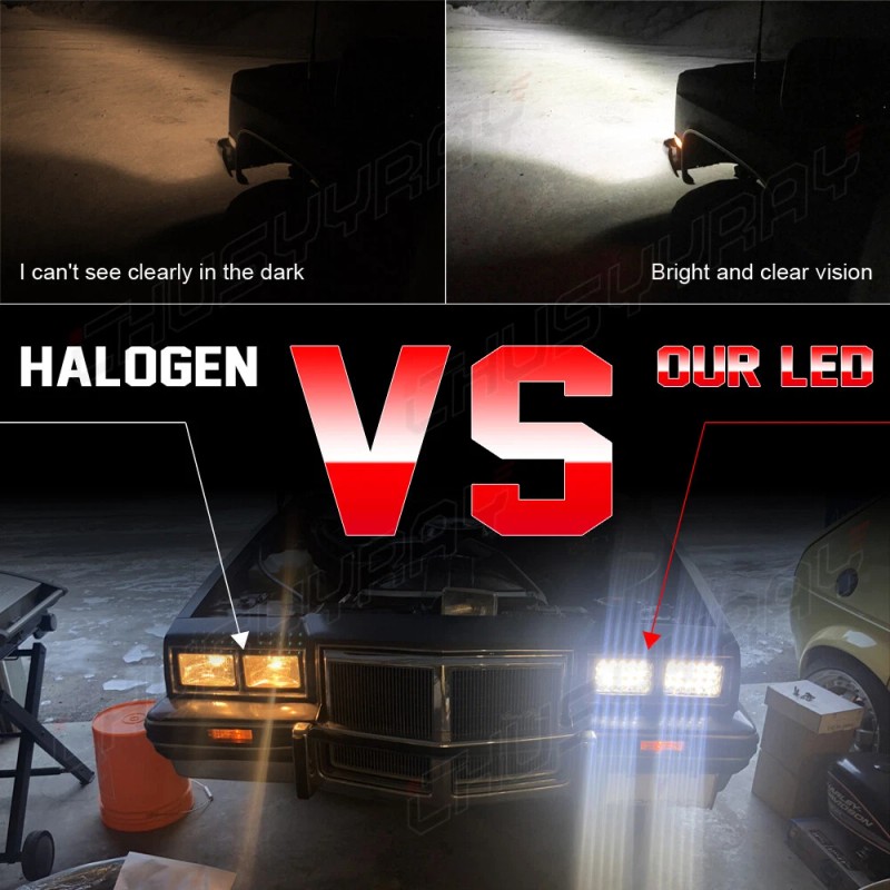 CHUSYYRAY 4PCS Fit for GMC C4500 C5500 Topkick 2003-2009 4x6inch