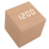 LED Wood Clock Multifunctional Large Display 3 Brightness Eye Protection