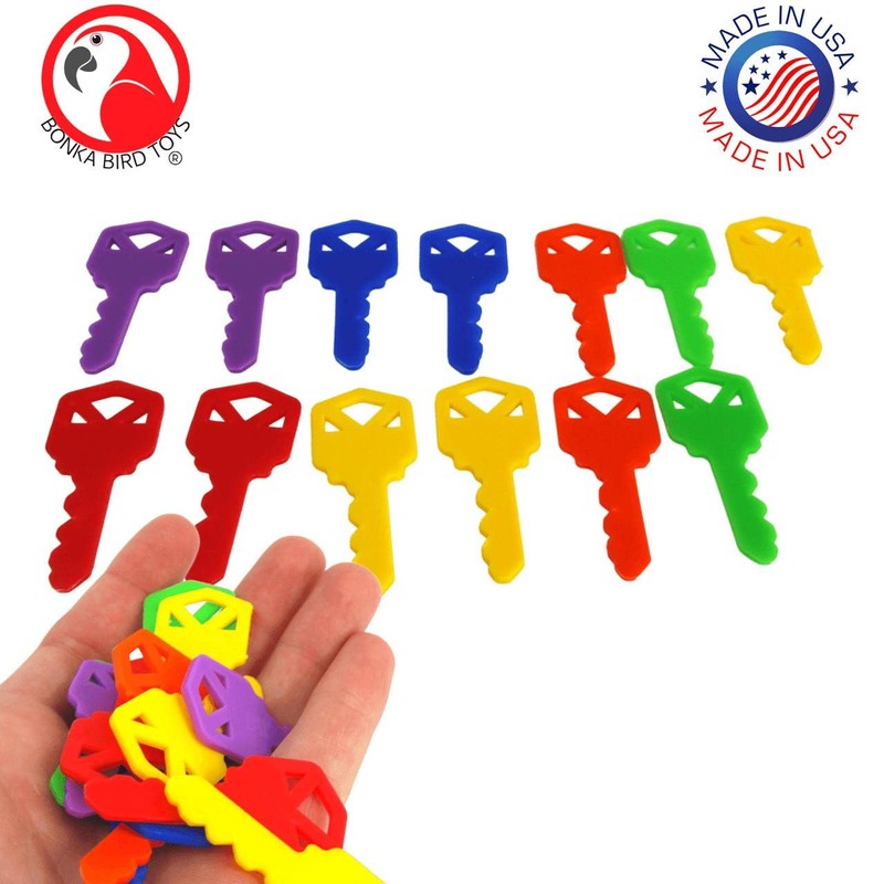 Bonka Bird Toys 2290 Pk12 Plastic Keys